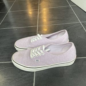 VANS Authentic (Jersey) Skate Shoes Lavender Fog/White Men Size 8.5 Women 10